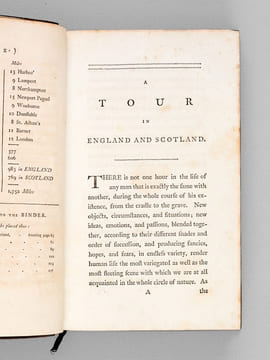 Tour in England and Scotland in 1785 [ First Edition ]. ANONYMOUS ; [ THOMSON, William ]