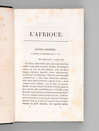 Chroniques, Lettres et Journal de Voyage, extraits des papiers d'un défunt. Deuxième Partie : Afrique (3 Tomes - Complet) [ Edition originale de la traduction ]
