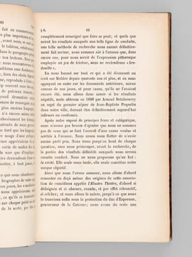 Molière à Bordeaux, vers 1647 et en 1656 avec des considérations nouvelles sur ses Fins Dernières, à Paris, en 1673... ou peut-être en 1703 (2 Tomes - ...
