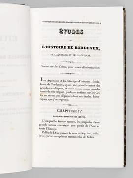 Etudes sur l'Histoire de Bordeaux, de l'Aquitaine et de la Guienne, depuis les Celtes jusqu'à la première Révolution française en 1789. Formant une ...