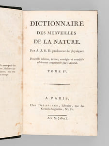 Dictionnaire des Merveilles de la Nature (3 Tomes - Complet)