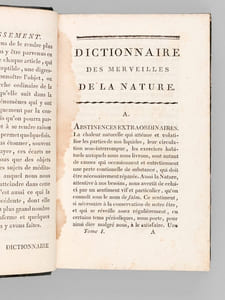 Dictionnaire des Merveilles de la Nature (3 Tomes - Complet)