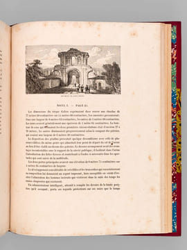 Histoire des Monuments anciens et modernes de la Ville de Bordeaux (2 Tomes - Complet) [ Edition originale ] [ Avec une quittance autographe signée ...