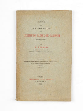Notice sur les Fresques de l'Eglise de Cazaux-de-Larboust (Haute-Garonne) [ Edition originale - Livre dédicacé par l'auteur ]. BERNARD, B.