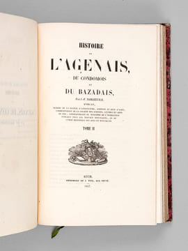 Histoire de l'Agenais et du Condomois et du Bazadais (2 Tomes - Complet) [ Edition originale ]. SAMAZEUILH, J.-F.