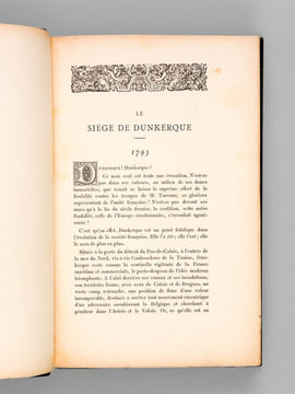 Le Siège de Dunkerque (1793) Documents officiels inédits [ Edition originale ]. Société Dunkerquoise pour l'Encouragement des Sciences, des Lettres et ...