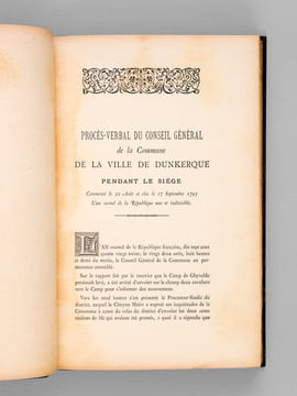 Le Siège de Dunkerque (1793) Documents officiels inédits [ Edition originale ]. Société Dunkerquoise pour l'Encouragement des Sciences, des Lettres et ...