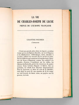 La vie de Charles Joseph de Ligne, Prince de l'Europe Française. DUMONT-WILDEN, Louis