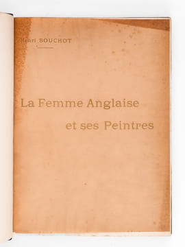 La Femme anglaise et ses Peintres.. BOUCHOT, Henri