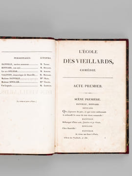 L'Ecole des Vieillards, Comédie en Cinq Actes et en Vers ; par M. Casimir Delavigne. Représentée, le 6 décembre 1823, par les Comédiens ordinaires du ...