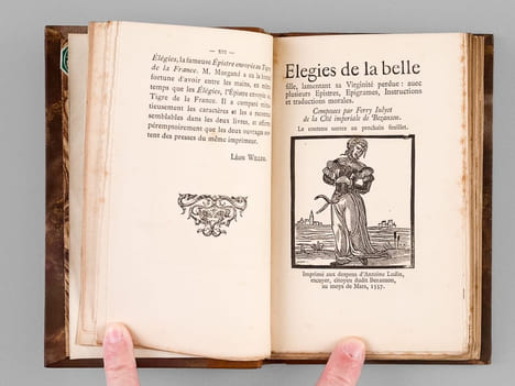 Les Elégies de la Belle Fille lamentant sa virginité perdue par Ferry Julyot. Réimpression complète de l'édition princeps (1557). JULYOT, Ferry