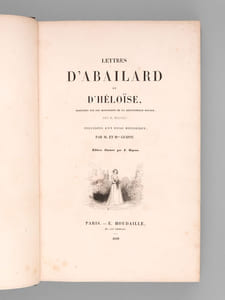 Lettres d'Abailard et d'Héloïse (2 Tomes - Complet) Traduites sur les manuscrits de la Bibliothèque Royale par E. Oddoul [ Lettres d'Héloïse et Abélard ] 