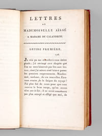 Lettres de Mademoiselle Aïssé à Madame de Calandrini de Genève.