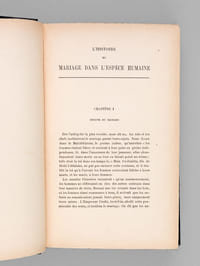 Origine du Mariage dans l'Espèce humaine