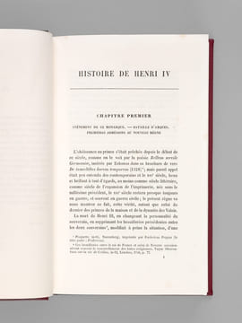 Histoire de Henri IV, Roi de France et de Navarre [ Editon originale ]. DE LA BARRE DUPARCQ, Ed.