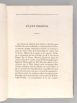 Pilote Français. Instructions nautiques (Partie des Côtes septentrionales de France comprise entre la pointe de Barfleur et Dunkerque) [ Edition ...