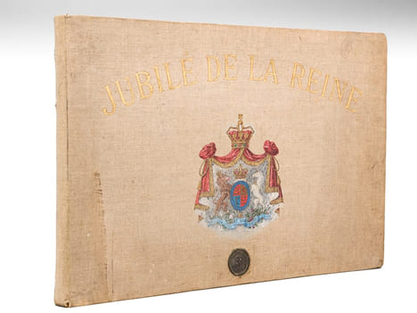 Jubilé de la Reine Victoria. 22 juin 1897. Album unique composé de documents collectés par Ernesta Stern dont : Plan de l'itinéraire de la procession ...