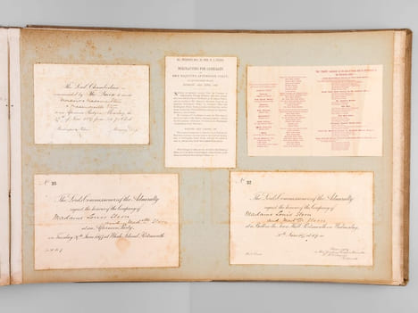 Jubilé de la Reine Victoria. 22 juin 1897. Album unique composé de documents collectés par Ernesta Stern dont : Plan de l'itinéraire de la procession ...