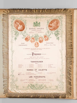 Jubilé de la Reine Victoria. 22 juin 1897. Album unique composé de documents collectés par Ernesta Stern dont : Plan de l'itinéraire de la procession ...