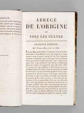 Abrégé de l'Origine de tous les Cultes. DUPUIS