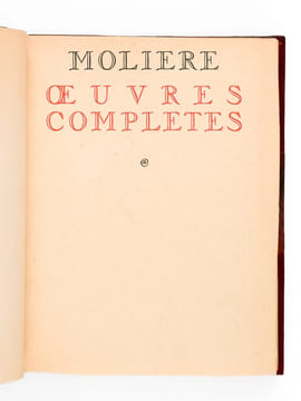 Oeuvres complètes (6 Tomes - Complet). MOLIERE