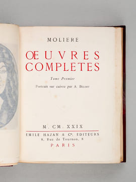 Oeuvres complètes (6 Tomes - Complet). MOLIERE