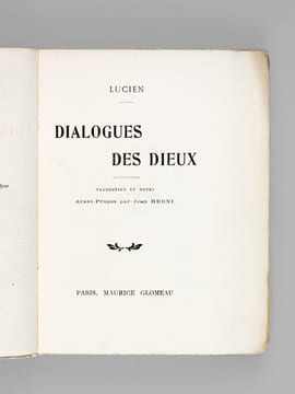 Dialogues des Dieux. LUCIEN ; (REDNI, Jean)