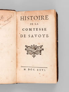 Histoire la Comtesse de Savoye [ Edition originale ]