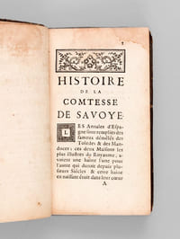 Histoire la Comtesse de Savoye [ Edition originale ]