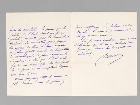 [ Lot de 2 lettres autographes signées, à en-tête de l’Ecole Française de Rome ] 1 L.A.S. datée du 21 avril 1903: Mon cher ami, C’est aujourd’hui la ...