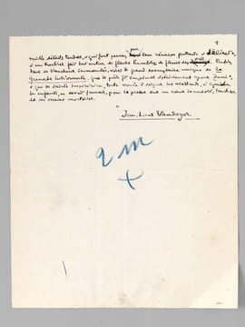 [ Manuscrit autographe signé d'un article sur Théodore Aubanel ] Billet de Minuit : "Aubanel fêté en Avignon ou Le souvenir d'Aubanel" : "On vient de ...