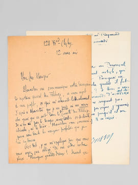[2 lettres autographes signées : ] 1 L.A.S. de 2 pages : "Mon Cher Hauser, Mariéton me communique votre démission de secrétaire général du Félibrige, ...
