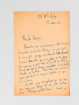 [2 lettres autographes signées : ] 1 L.A.S. de 2 pages : "Mon Cher Hauser, Mariéton me communique votre démission de secrétaire général du Félibrige, ...