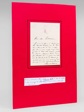 [ Lettre autographe signée adressée à l'écrivain Emile Erckmann : ] 1 L.A.S. d'une page, non datée : "Mon cher Erckmann, Je viens de faire un traité ...