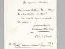 [ Lettre autographe signée ] 1 L.A.S., datée de Paris, le 28 mars 1859 : "Cher Monsieur Aucante, Avez-vous eu le temps de vous occuper de ce bon ...