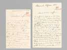 [ 2 lettres autographes signées, adressées à Melchior Barthès au sujet des "Flouretos de Mountagno" : ] 1 L.A.S. de 4 pages datée de Béziers le 6 ...