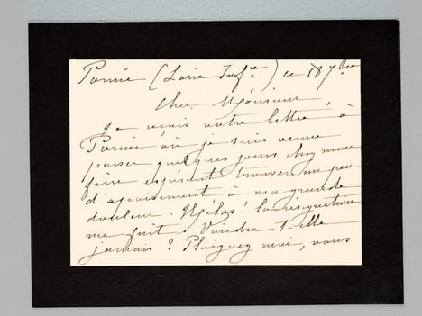 [ Ensemble de documents consacrés à Ferdinand Fabre, dont 6 lettres autographes signées et 2 cartes de visites avec mention autographe de Ferdinand ...