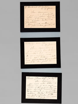[ Ensemble de documents consacrés à Ferdinand Fabre, dont 6 lettres autographes signées et 2 cartes de visites avec mention autographe de Ferdinand ...