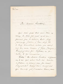 [ Ensemble de documents consacrés à Ferdinand Fabre, dont 6 lettres autographes signées et 2 cartes de visites avec mention autographe de Ferdinand ...