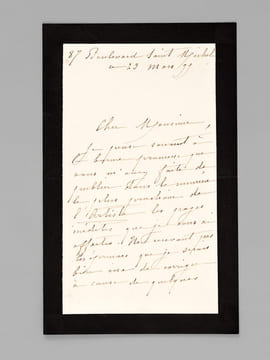 [ Ensemble de documents consacrés à Ferdinand Fabre, dont 6 lettres autographes signées et 2 cartes de visites avec mention autographe de Ferdinand ...