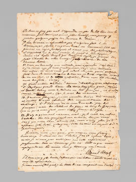 [ Superbe lettre autographe signée, adressée à Charles Deulin : Edmond About, élève normalien, et amoureux fou, prodigue ses conseils pour le concours ...
