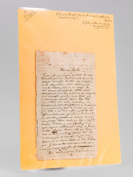 [ Superbe lettre autographe signée, adressée à Charles Deulin : Edmond About, élève normalien, et amoureux fou, prodigue ses conseils pour le concours ...