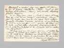 [ Pièce autographe signée, billet consacré à Frédéric Mistral : ] 1 P.A.S. d'une page : "Mistral a réalisé par son oeuvre et par sa vie la figure ...