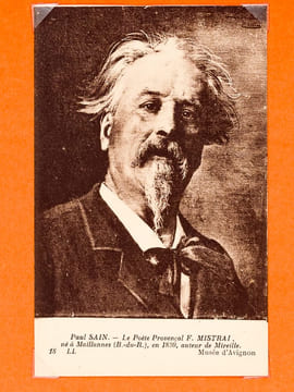 [ Pièce autographe signée, billet consacré à Frédéric Mistral : ] 1 P.A.S. d'une page : "Mistral a réalisé par son oeuvre et par sa vie la figure ...