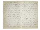 [ Lettre autographe signée : ] 1 L.A.S. de 4 pages, sur papier à son chiffre : "Voici cher et illustre maître quelques esquisses parisiennes  écrites ...