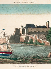 Vue du Château de Blaye [ Vue d'optique ]