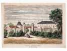 Château La Lagune (Ludon-Médoc) à M. Piston d'Eaubonne [ Gravure originale en couleurs ]. LALLEMAND, Charles