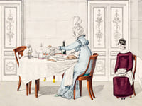 La Caninomanie [ Gravure en couleurs - Le Bon Genre n° 106 ]