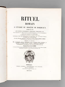 Rituel Romain à l'usage du Diocèse de Bordeaux