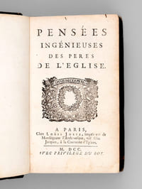 Pensées ingénieuses des Pères de l'Eglise [ Edition originale ]